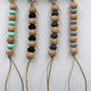 Mixed Wood/Silicon Bead Pacifier Clip