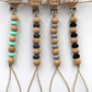 Mixed Wood/Silicon Bead Pacifier Clip